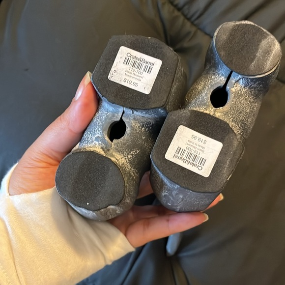 Set of 2 Crate & Barrel Bison bookends - Picture 4 of 5